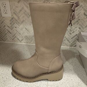 Girls size 12 - Tan Knee-High Boots.
